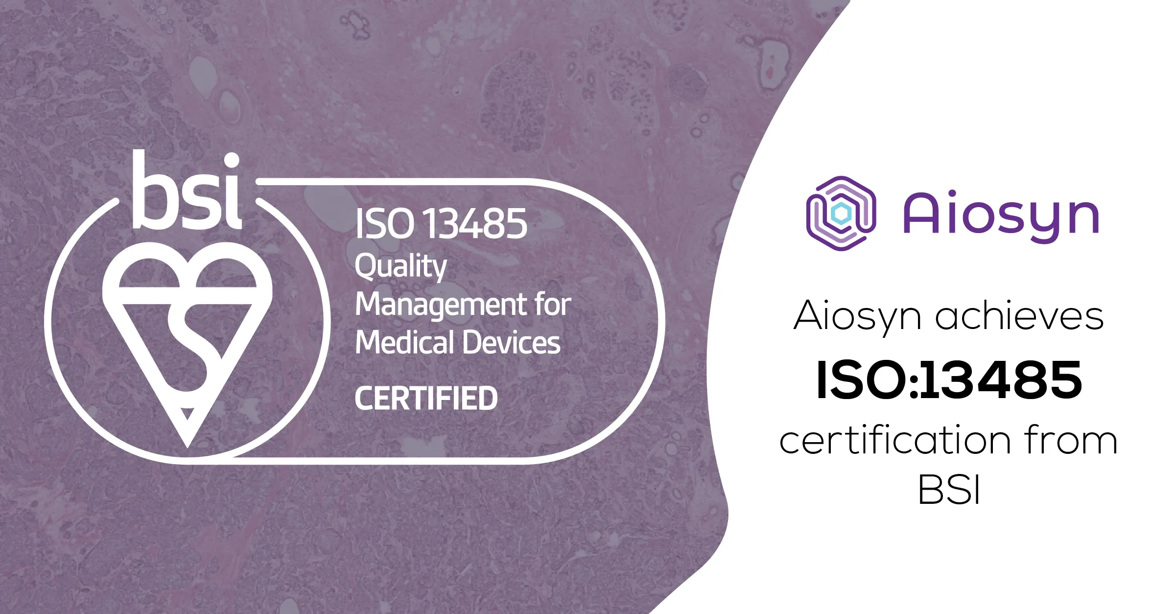 Aiosyn ISO:13485 certification